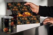 Cute Halloween Seamless Vector, a Pattern Graphic by one-touch (Thumbnail 2 of 10)