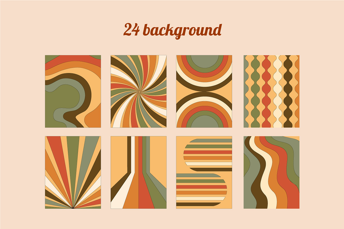 Retro Vintage Groovy Collections, an Illustration by Vesvocrea (Photo 6 of 10)