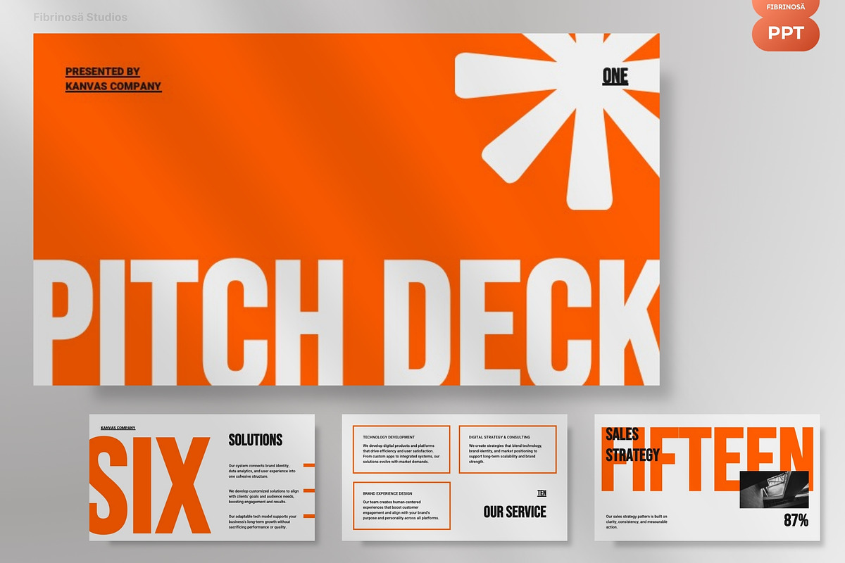 Investment Pitch Deck Presentation, a Presentation Template by FIBRINOSÄ (Photo 1 of 6)