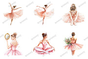 Watercolor Blush Pink Ballerina Clip, an Illustration by designcity5 (Thumbnail 3 of 5)