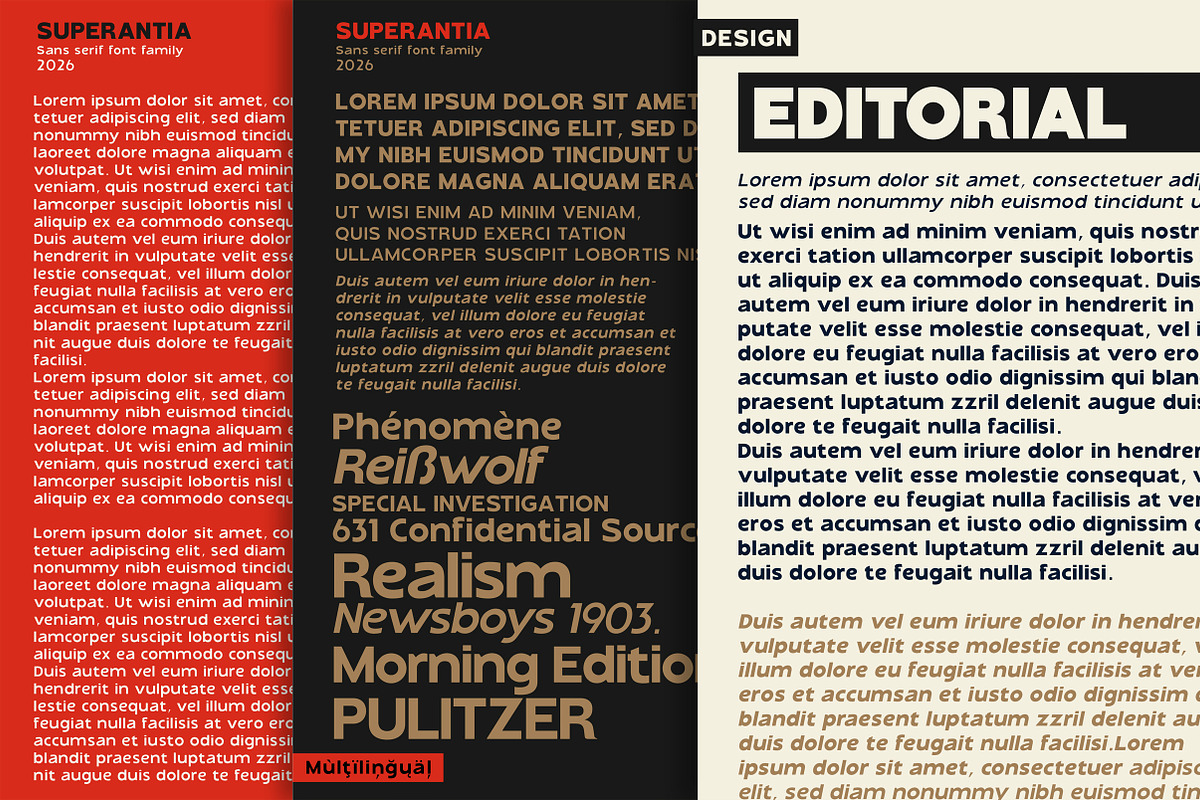 Superantia - Sans serif font family, a Sans Serif Font by Artistic & Unique (Photo 8 of 15)