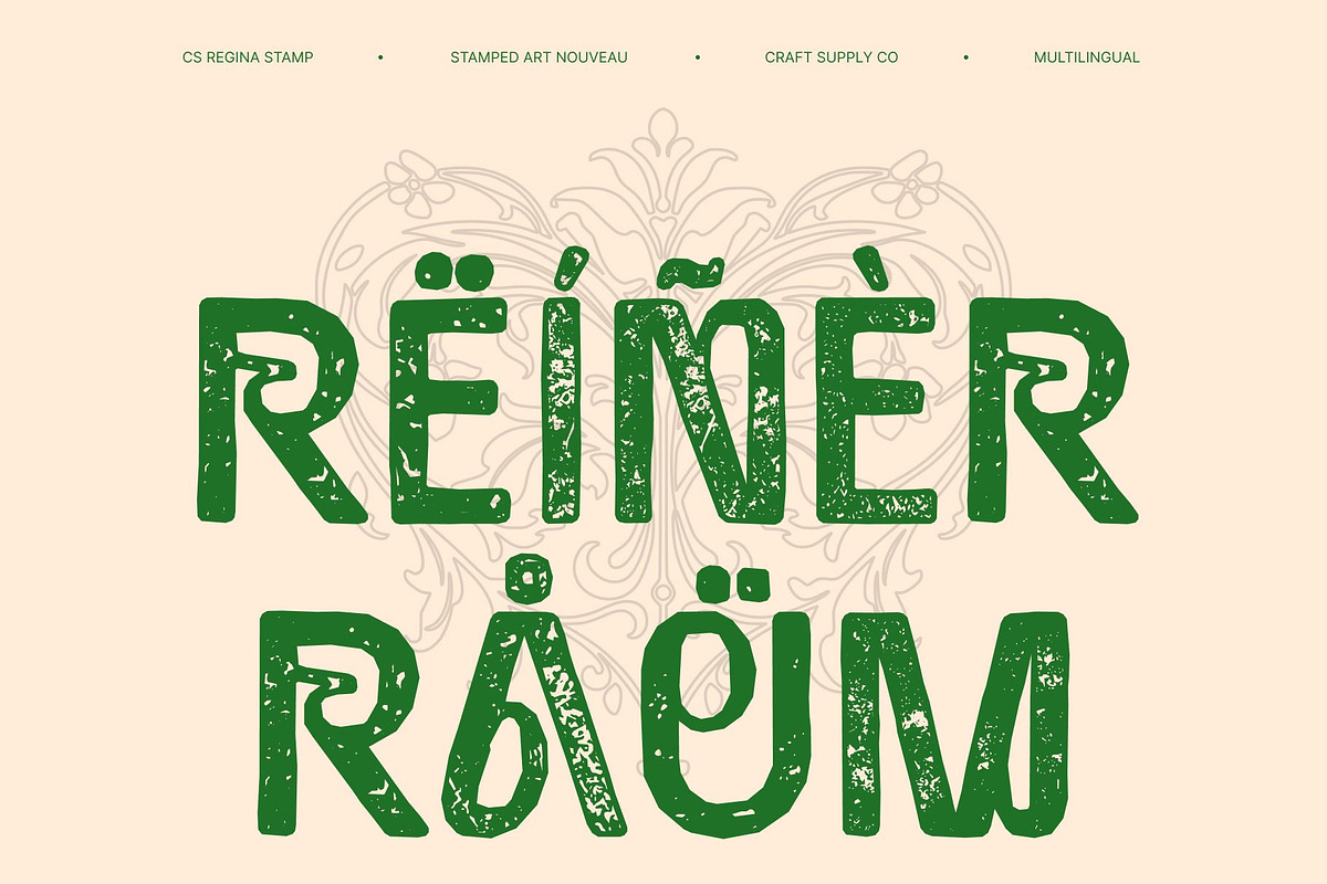 CS Regina Stamp, a Sans Serif Font by Craft Supply Co. (Photo 7 of 8)