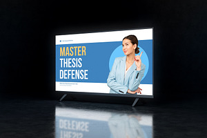 White Blue Modern Thesis Defense, a Presentation Template by Claymoon Lab