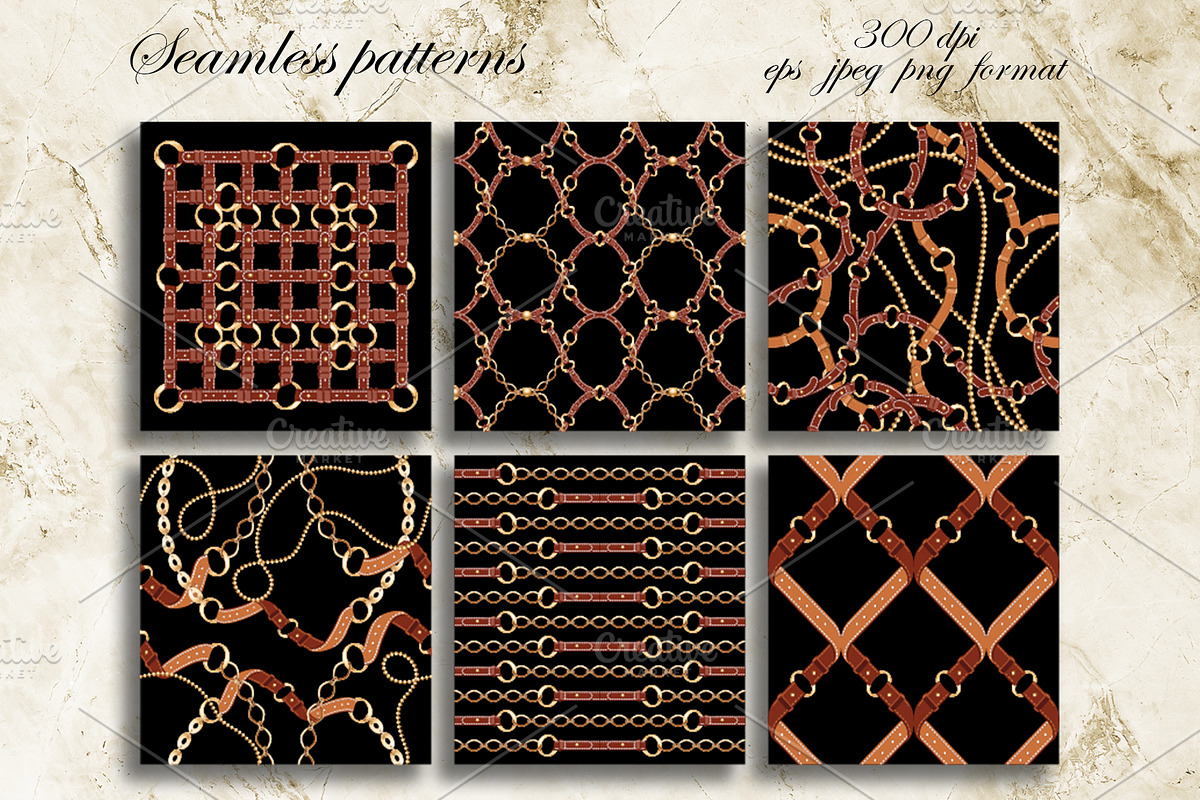 Chains gold collection, a Pattern Graphic by Sam2211 (Photo 4 of 13)