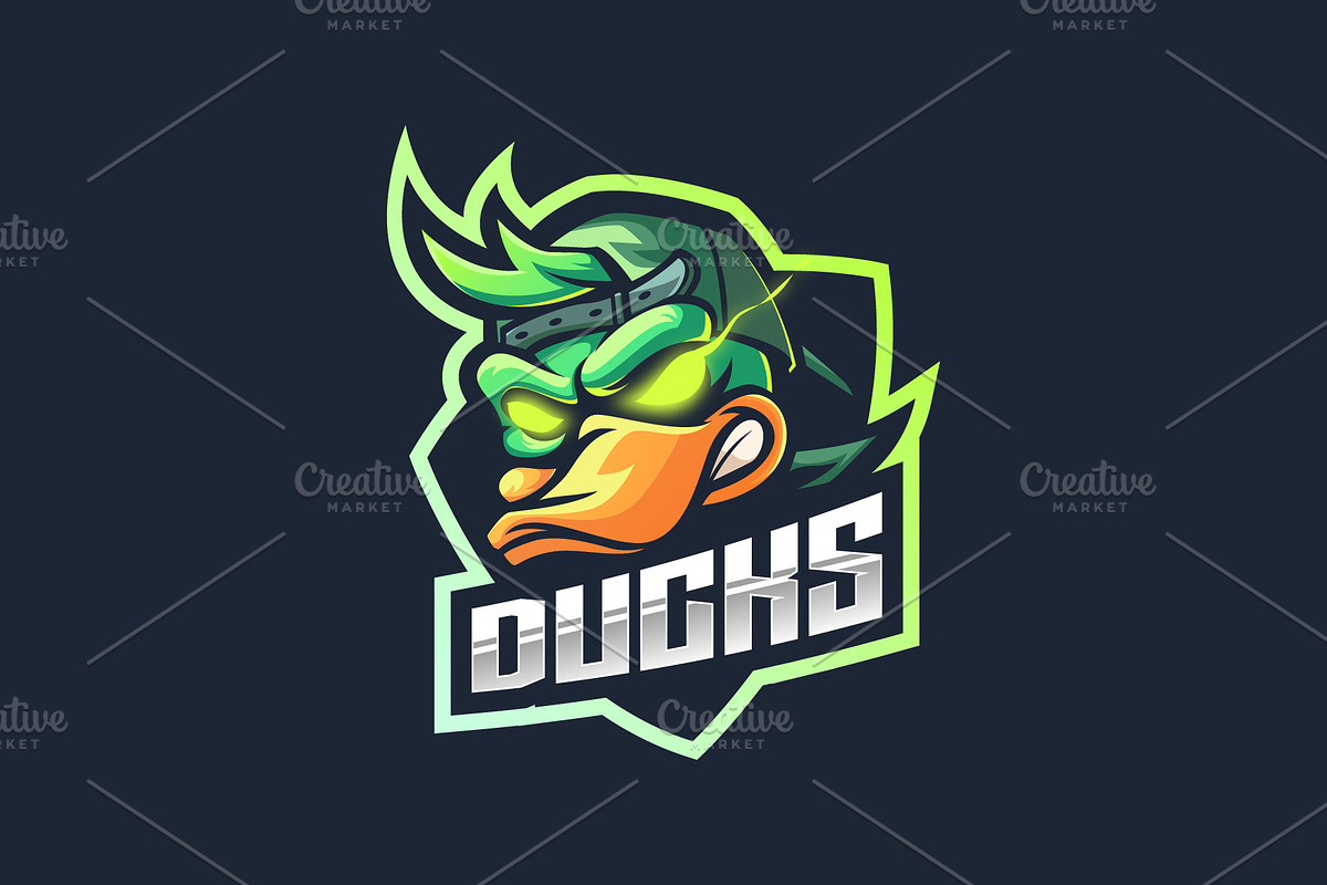Duck Mascot Esport Logo, a Branding & Logo Template by prps.std (Photo 3 of 3)