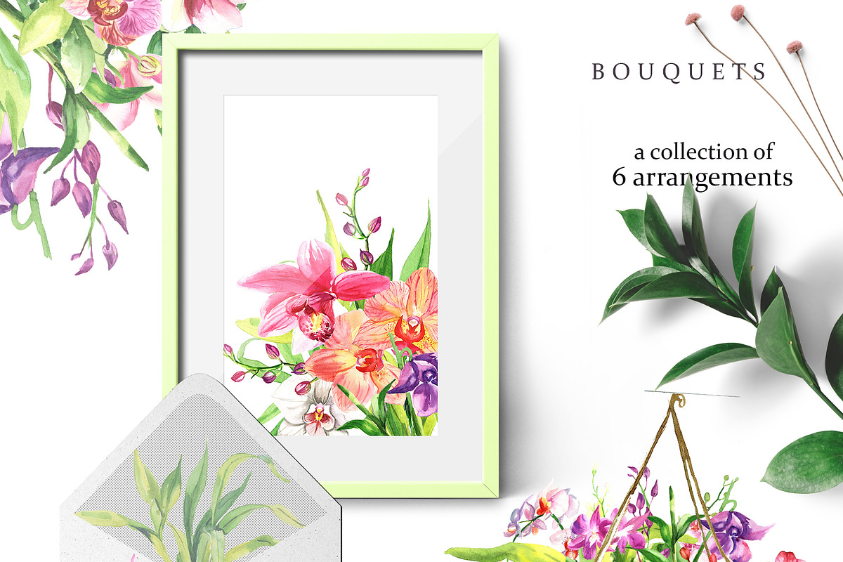 Watercolor Flowers - Orchid, an Illustration by Pixavics (Photo 2 of 6)