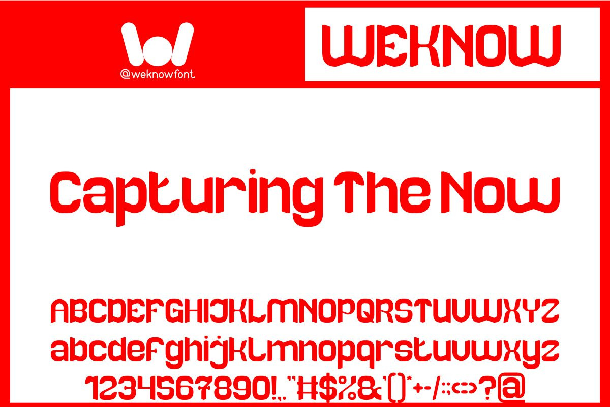 Record moment font, a Font by weknow (Photo 2 of 8)