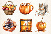 Autumn Chilly Morning Clipart, an Illustration by Dream Creation (Thumbnail 4 of 6)