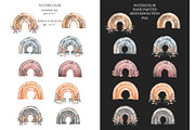 Watercolor Gothic Rainbow Set, a Decorative Illustration by MayaNavits (Thumbnail 2 of 4)