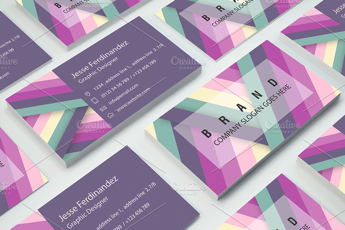 Modern Business Card Template, a Business Card Template by M6 Gallery (Photo 3 of 4)