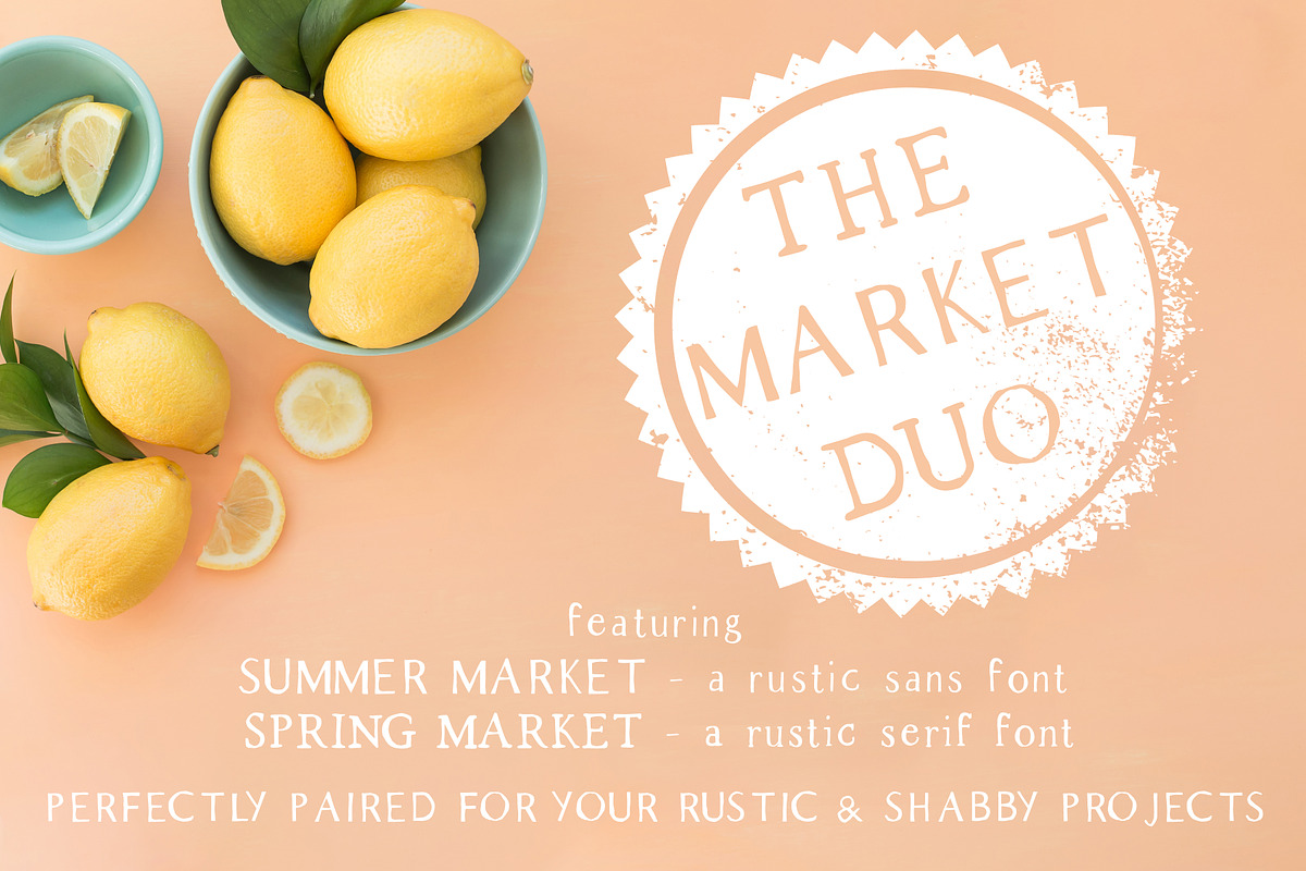 The Market Duo - Rustic Font