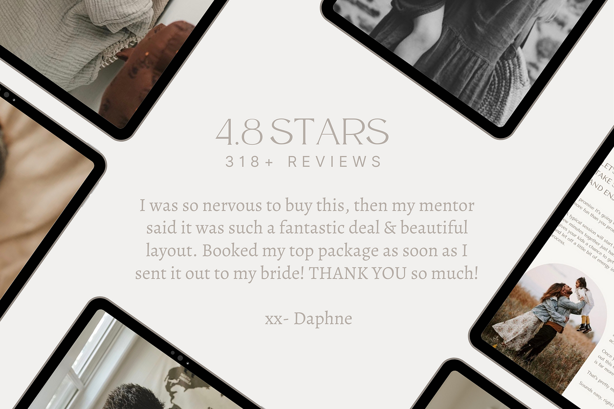 BOHO Family Photos Price Guide Canva, a Magazine Template by Signature Edits (Photo 9 of 12)