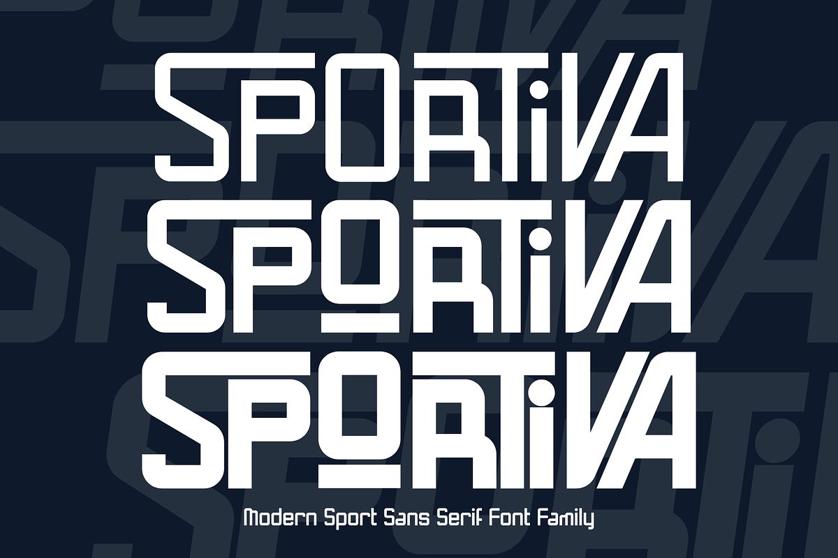Sportiva - Modern Sport Font, a Sans Serif Font by Brown Cupple (Photo 1 of 9)