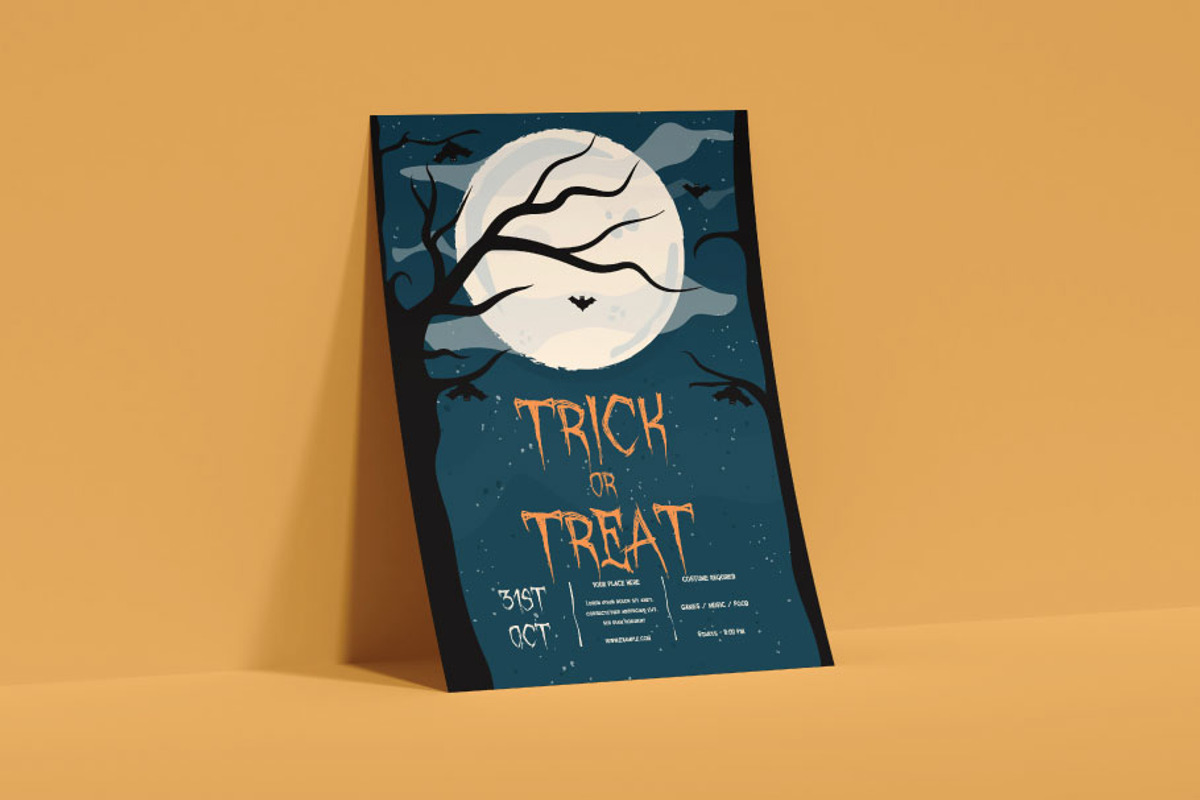 Trick or Treat Flyer, a Flyer Template by FaraHelal (Photo 2 of 3)