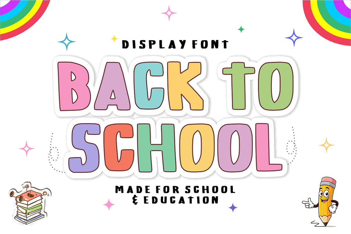 Classroom Hero -Playful Display Font, a Handwritten Font by KiddoGlyphs Studio (Photo 2 of 5)