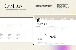 Notion SMM Hub For Freelancer