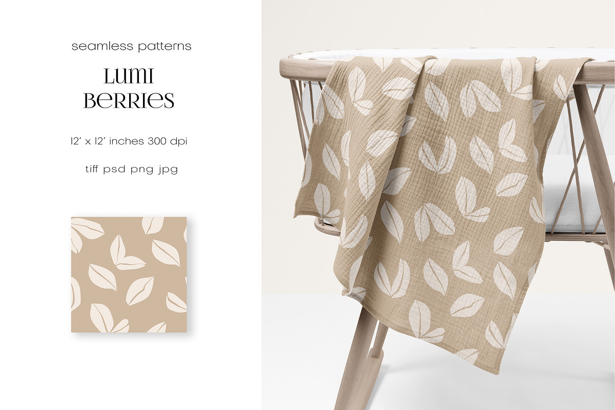 Lumi Berries Kids Seamless Patterns, a Pattern Graphic by PROTEA Watercolor Studio (Photo 7 of 9)