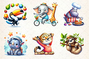 Quirky Safari Animals Clipart, an Illustration by Dream Creation (Thumbnail 2 of 5)