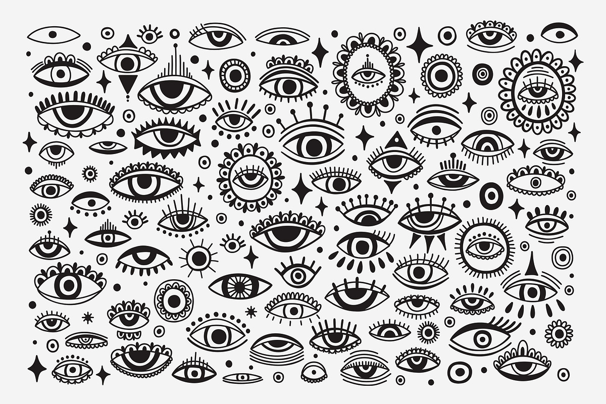 Third eye - illustration and pattern, a Decorative Illustration by Moonflora (Photo 2 of 8)