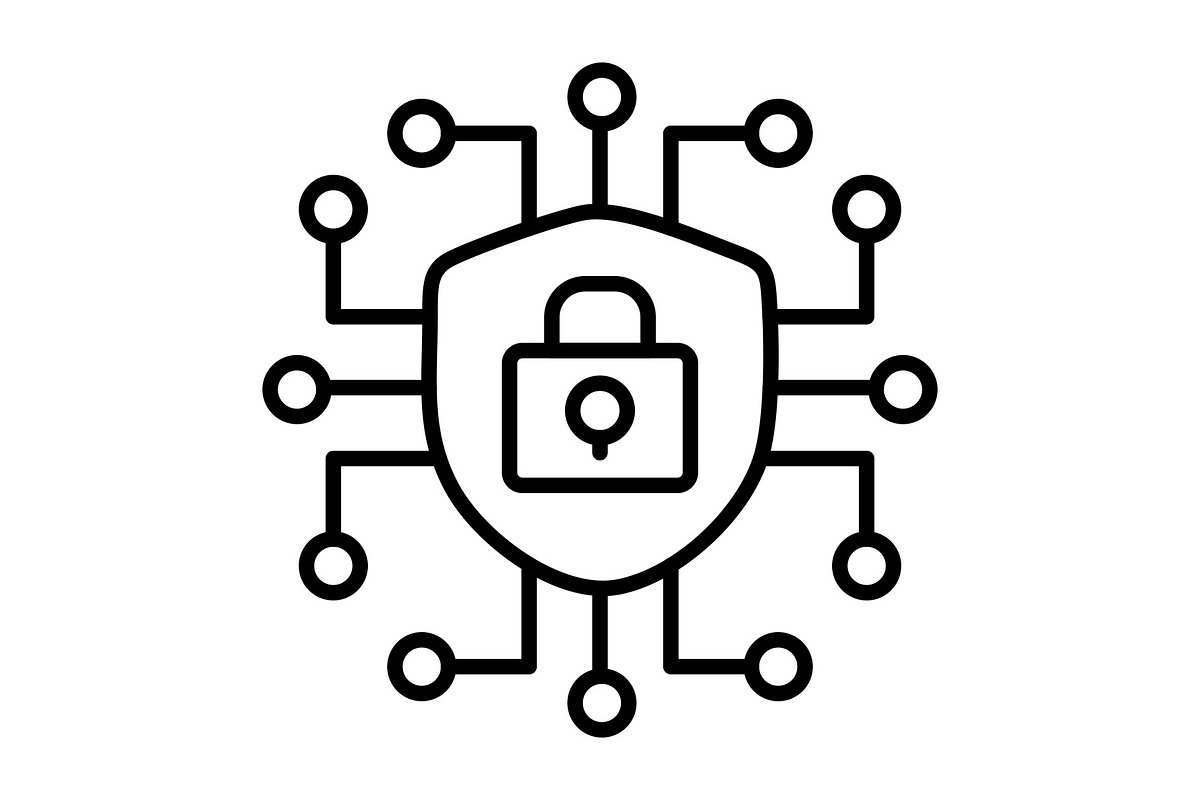 Cyber Security Line Icon, an Outline Icon by Pexelpy (Photo 1 of 2)