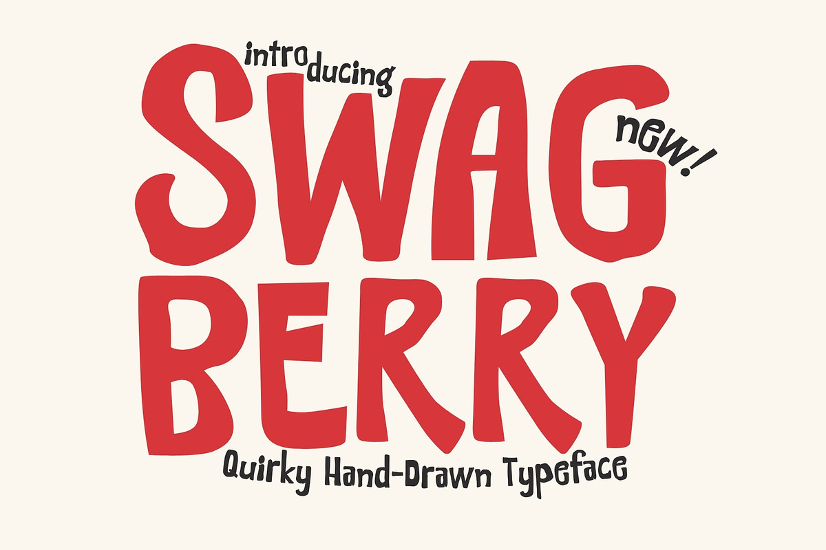 Swagberry - Handdrawn Typeface, a Handwritten Font by HipFonts (Photo 2 of 12)