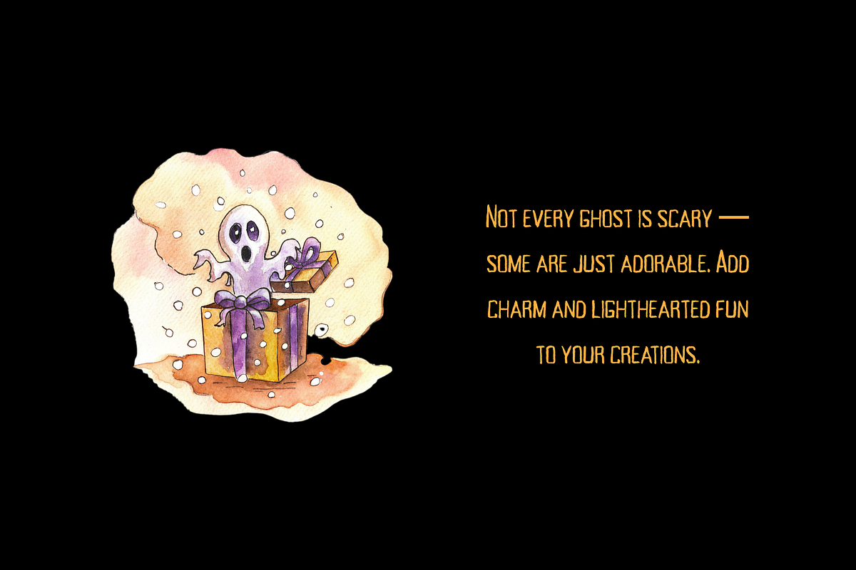 Spooky Doodle Halloween Graphics Pac, a Seasonal Illustration by BiancaXavier (Photo 8 of 9)