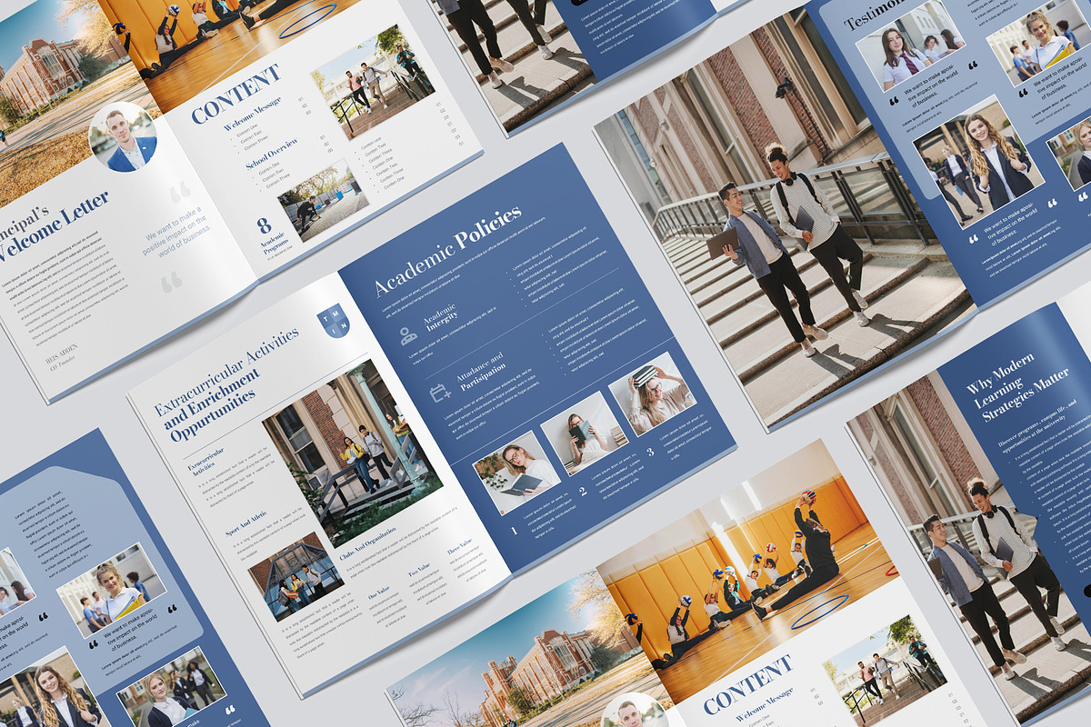 Project School Handbook Template, a Brochure Template by TMint Play (Photo 2 of 8)