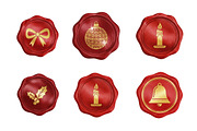 Elegant Red Wax Seal Stamp Clipart, an Illustration by SinaCreation (Thumbnail 3 of 7)