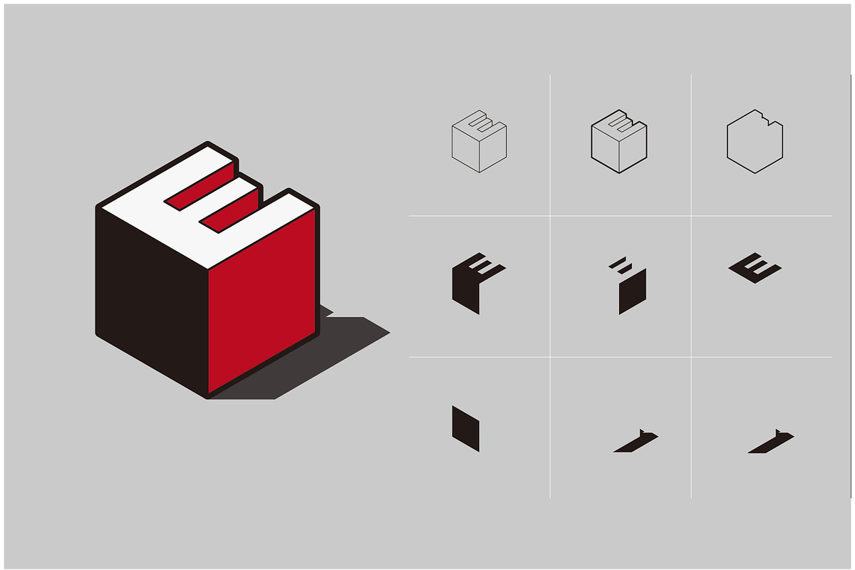 Isocube – Layered Isometric Font, a Font by Kevin Foley Fonts (Photo 3 of 10)