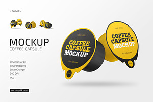 Coffee Capsule Mockup Set