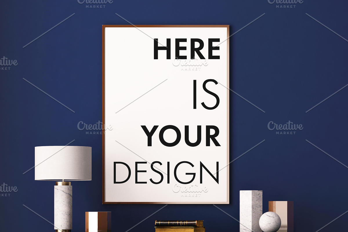 15 mockup of posters in the interior, a Print Template by FilL239 (Photo 9 of 16)