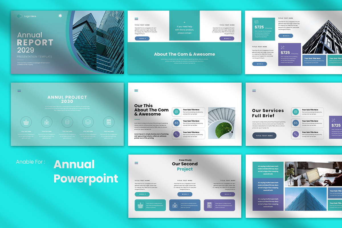 Annual Report Presentation Template, a Presentation Template by Pradaxa (Photo 9 of 10)