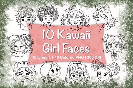 10 Kawaii Girl Faces