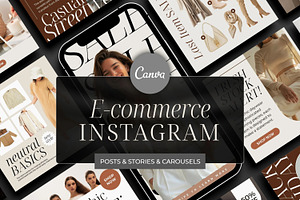 Ecommerce Instagram Templates, a Social Media Template by SwitzerShop