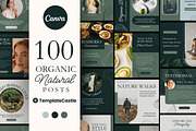 100 Natural Canva Templates, a Templates & Theme by TemplateCastleStore (Thumbnail 1 of 9)