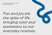 CS Lemon – Display Font, a Sans Serif Font by Craft Supply Co. (Thumbnail 2 of 8)