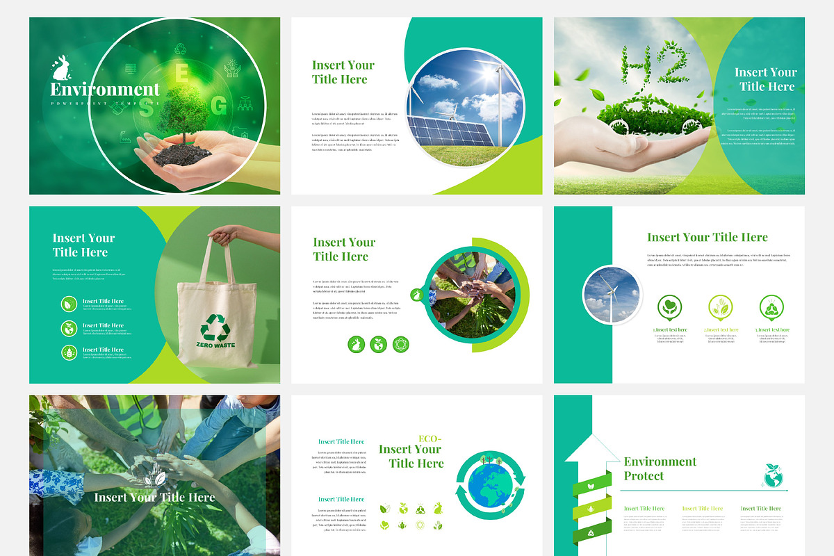 environment ppt template, a Presentation Template by chungmudesign