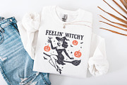 Feelin Witchy PNG, Retro Witch, an Illustration by SharpMarketplace (Thumbnail 4 of 9)
