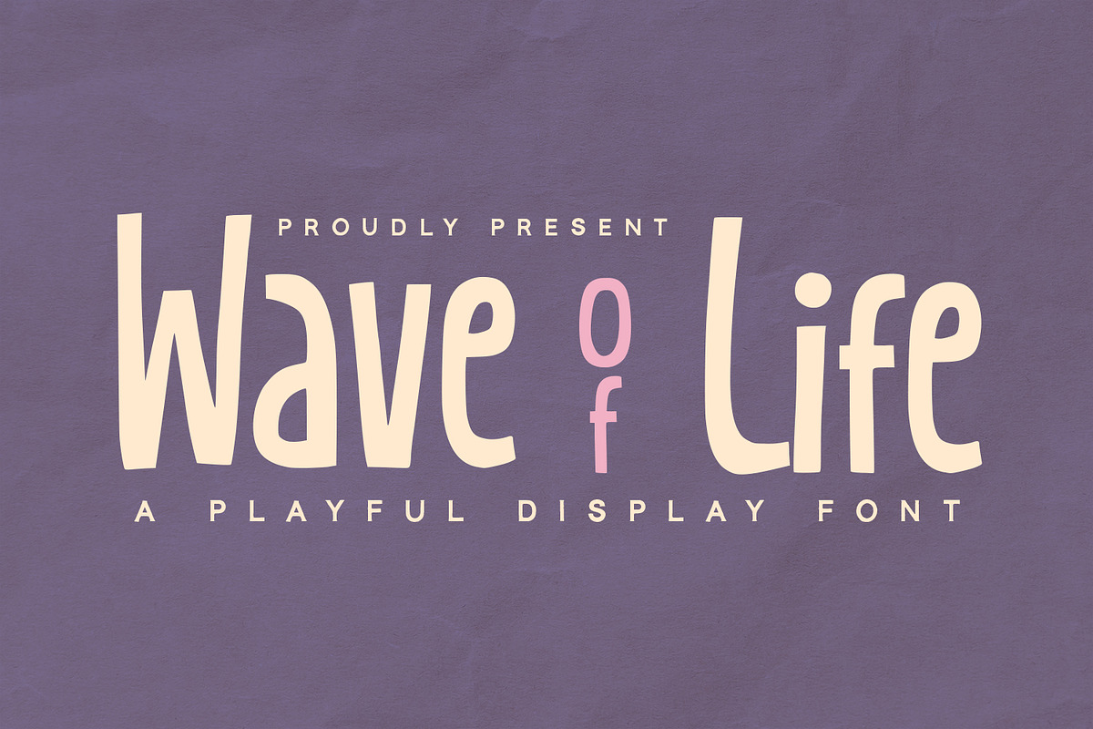 Wave of Life - Display Font, a Script Font by Alpaprana (Photo 1 of 9)