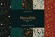 Christmas Seamless Patterns, a Pattern Graphic by Emilie Cliche (Thumbnail 1 of 8)