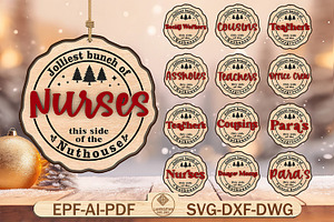 Merry Christmas Jolliest Bunch Svg