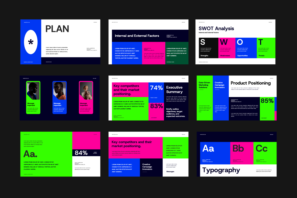 Vibrant - Marketing Plan Powerpoint, a Presentation Template by Dirtytemp Studio (Photo 9 of 10)