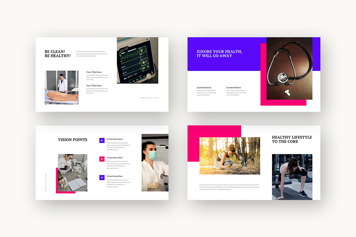 Quo : Health Care Plan Google Slides, a Presentation Template by Punkl Camp (Photo 8 of 16)