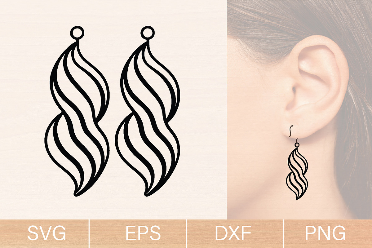 Easter Earrings Laser Cut SVG Bundle, an Object Graphic by jannatulpakhi (Photo 2 of 10)