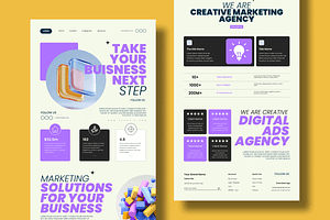 Business Landing Page Website Design, a Landing Page Template by MightyDesign