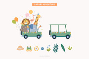 Wild Party Animal Clipart Bundle, an Animal Illustration by Petit Citizen Design (Thumbnail 5 of 9)