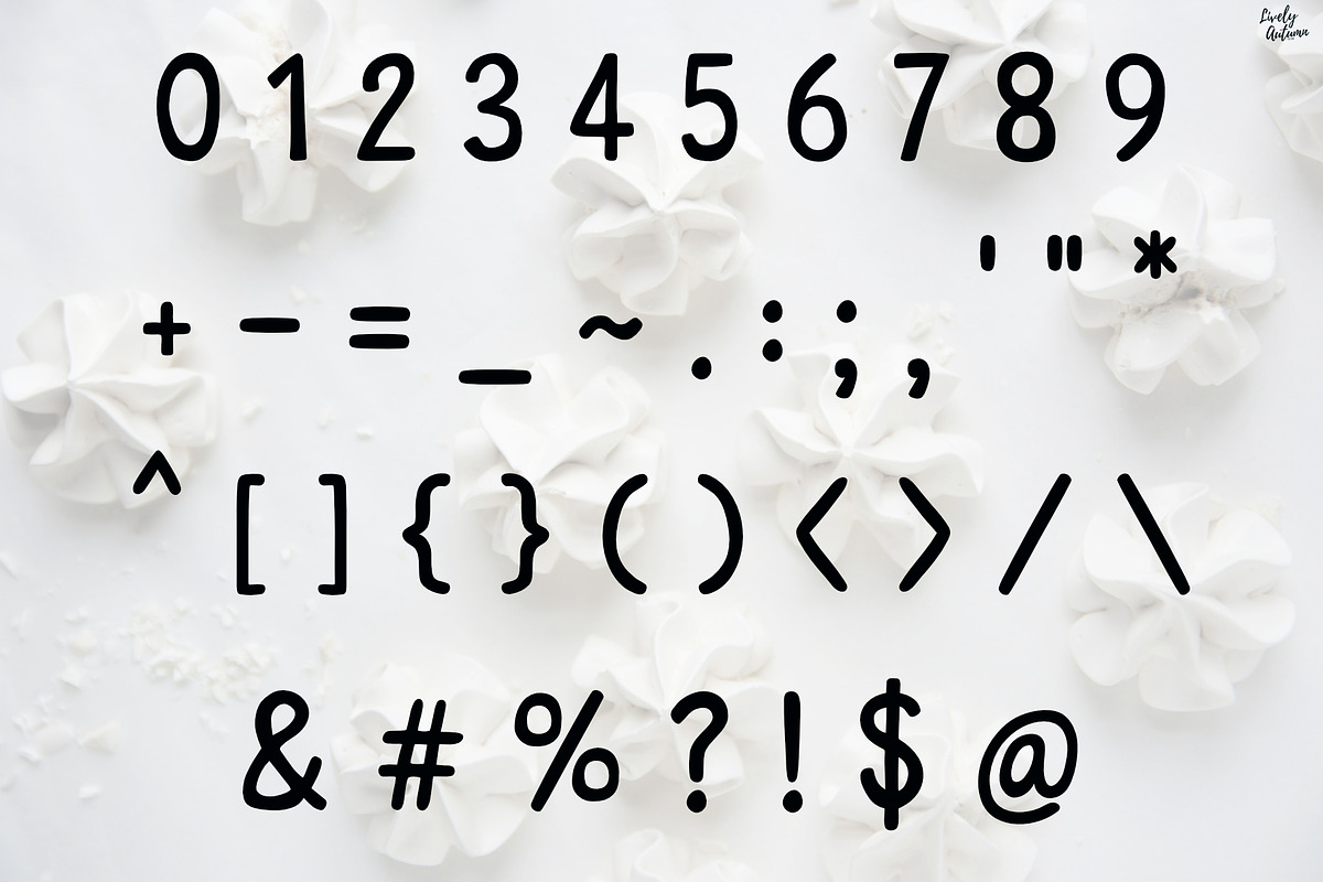 Meringue | Fun Handwritten Font, a Handwritten Font by LivelyAutumn11.11 (Photo 3 of 5)