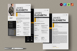 Modern Resume Template CV Letterhead