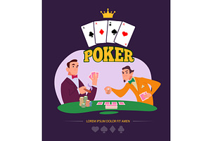 Poker players. casino poster, a Sport Illustration by Onyx
