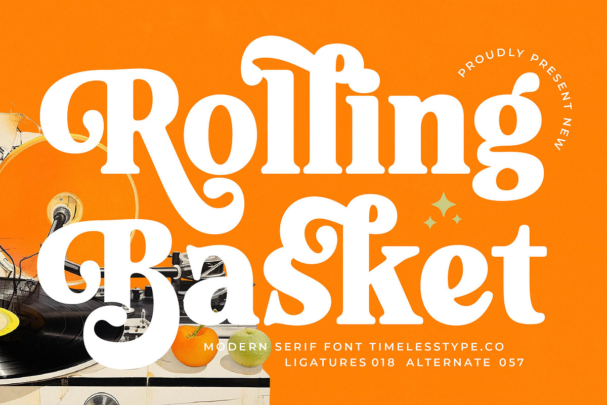 Rolling Basket Modern Retro Serif, a Serif Font by timelesstype.co (Photo 1 of 20)